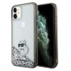 Karl Lagerfeld KLHCN61LKCNSK iPhone 11 / Xr 6.1 transparent hardcase Liquid Glitter Choupette